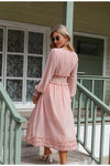 Vintage Hosszú Sifon Ruha