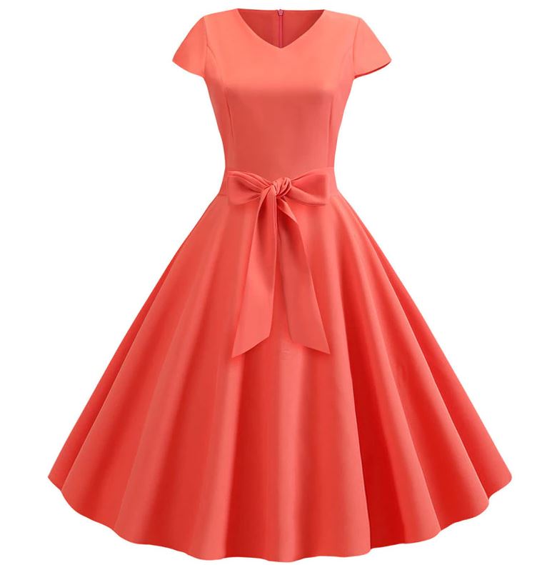 50-Es Évek Pin Up Dress Pink